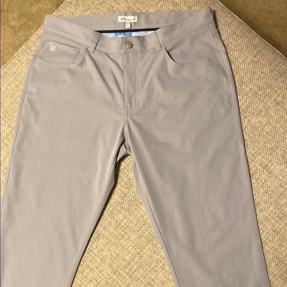 PETER MILLAR size 35/34 light weight grey pants